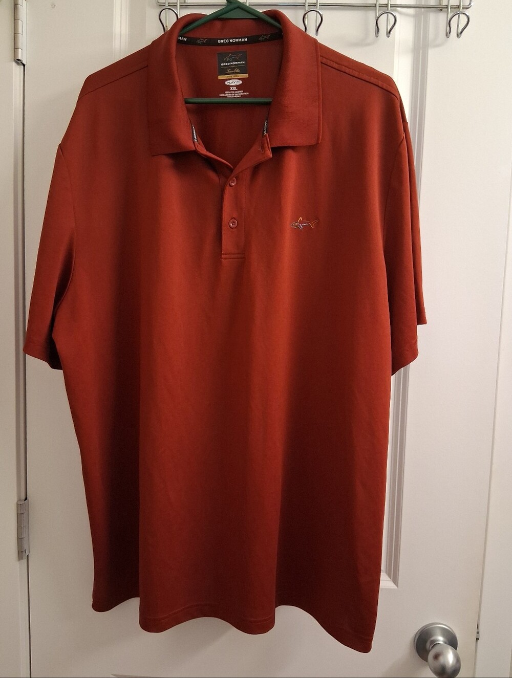 Greg Norman Collection Men's Rust Red Polo Shirt